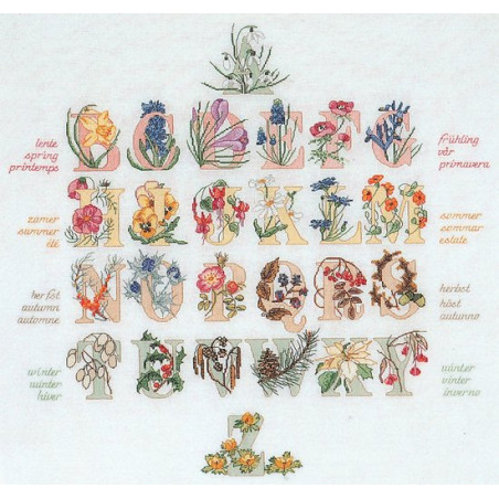 Thea Gouverneur 2025 Letterlap - Aida stof wit