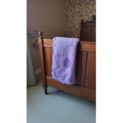 Bloemen CAL Evelyn deken 1 lila cosy extra fine