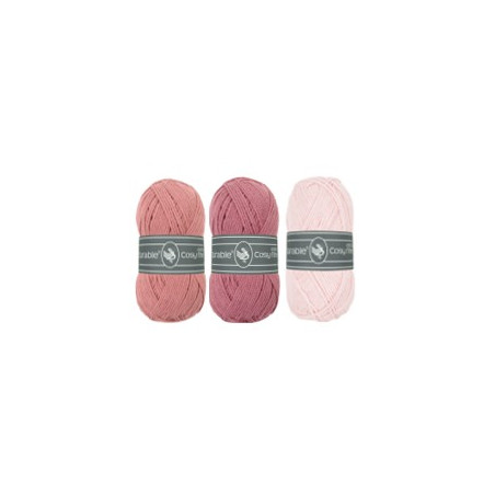 Bloemen CAL Evelyn compleet pakket 2 oud roze cosy extra fine