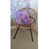 Bloemen CAL Evelyn deken en kussen pakket 1 lila cosy extra fine