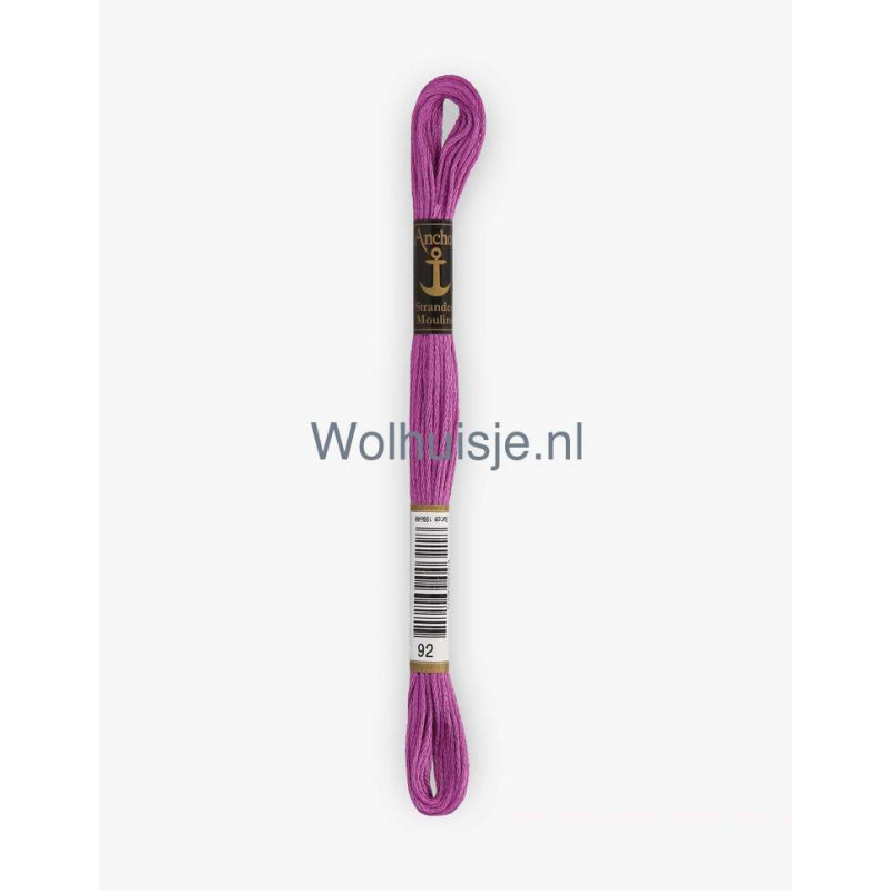 Anchor mouline 6 draads borduurgaren 92 lila 8m