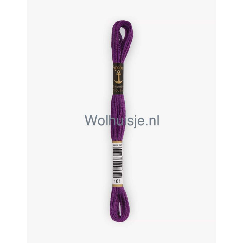 Anchor mouline 6 draads borduurgaren 101 violet 8m