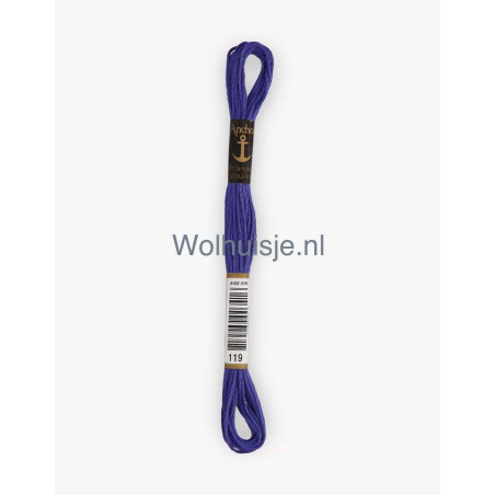Anchor mouline 6 draads borduurgaren 119 blauw violet 8m