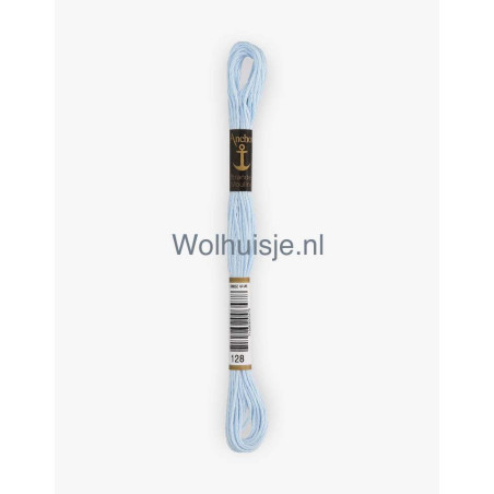 Anchor mouline 6 draads borduurgaren 128 baby blauw 8m