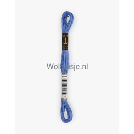 Anchor mouline 6 draads borduurgaren 131 midden blauw 8m