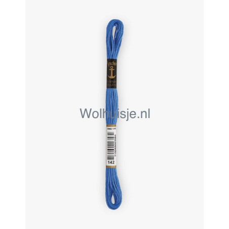 Anchor mouline 6 draads borduurgaren 142 licht oud blauw 8m