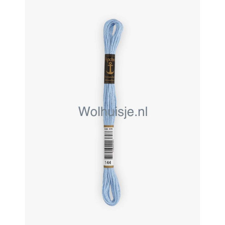 Anchor mouline 6 draads borduurgaren 144 licht oud blauw 8m