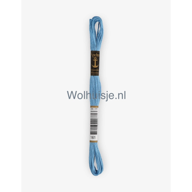 Anchor mouline 6 draads borduurgaren 161 licht blauw 8m
