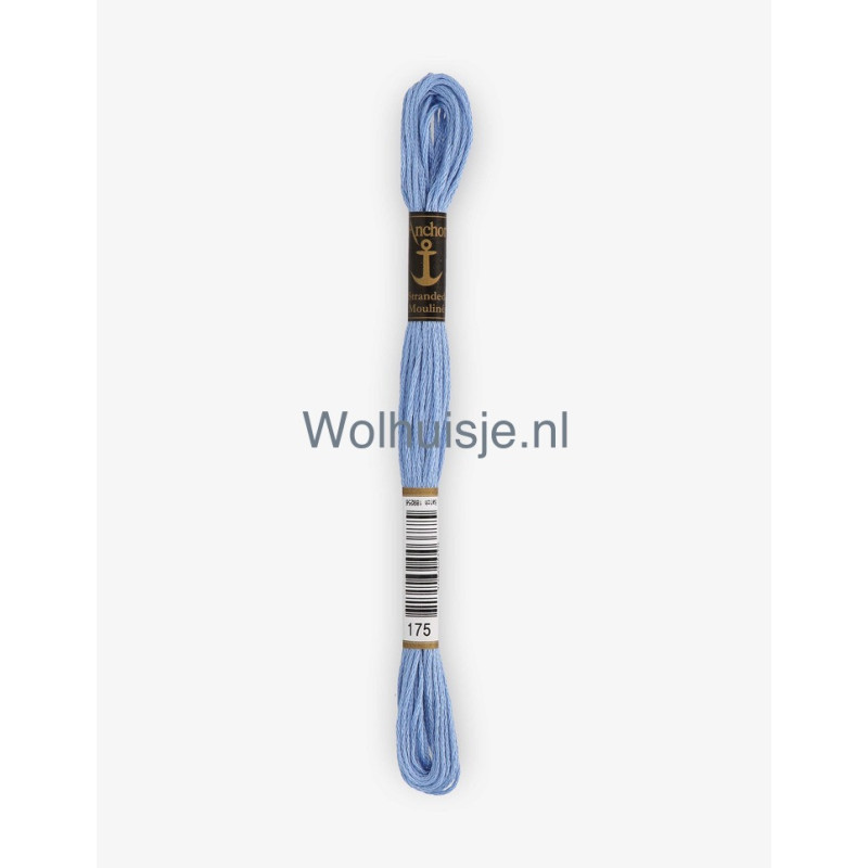Anchor mouline 6 draads borduurgaren 175 petrol blauw 8m
