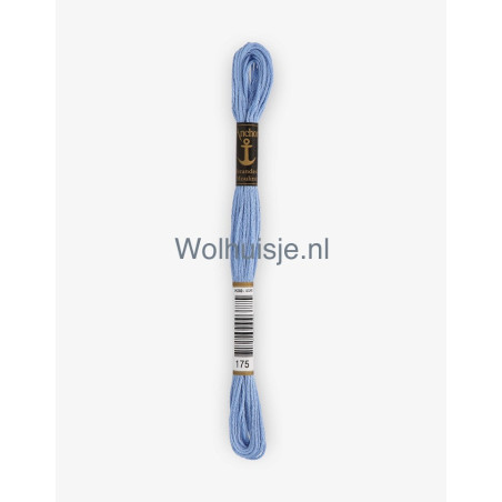 Anchor mouline 6 draads borduurgaren 175 petrol blauw 8m