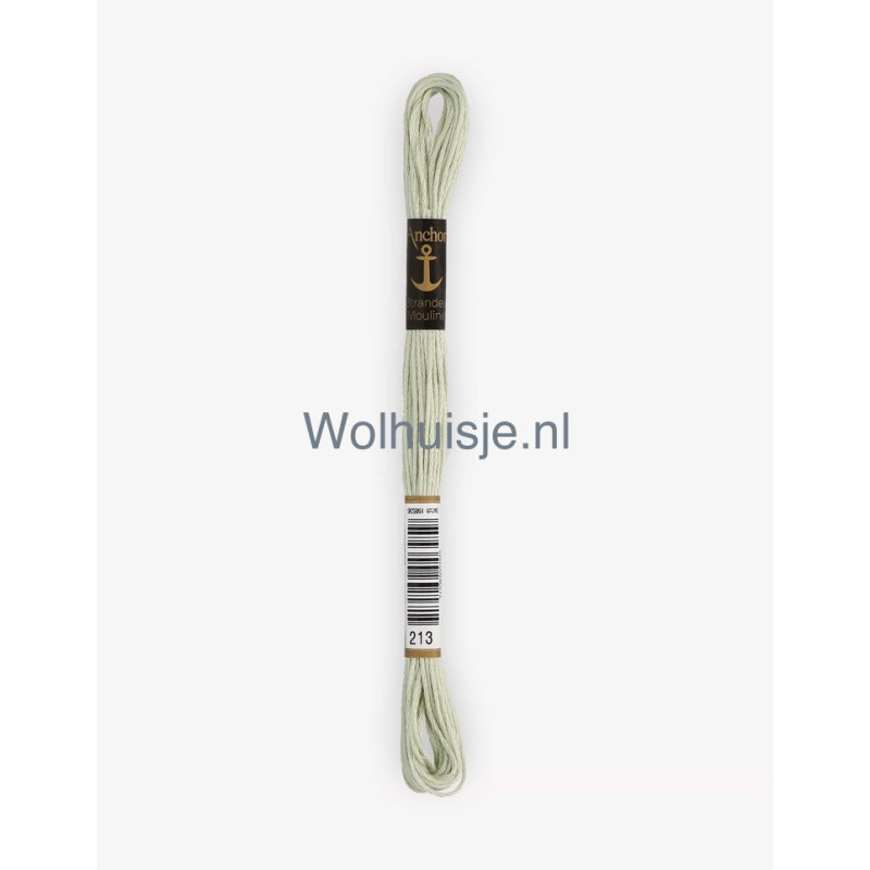 Anchor mouline 6 draads borduurgaren 213 pastelgroen 8m
