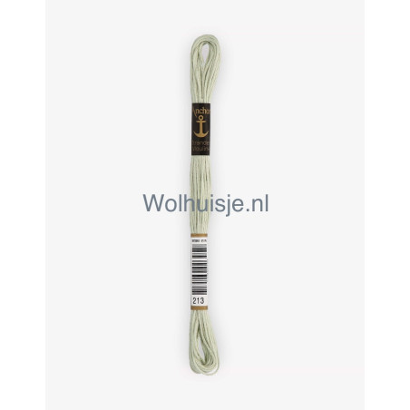 Anchor mouline 6 draads borduurgaren 213 pastelgroen 8m