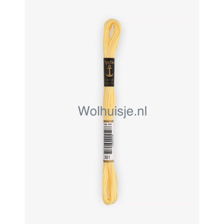Anchor mouline 6 draads borduurgaren 301 donker vanille 8m