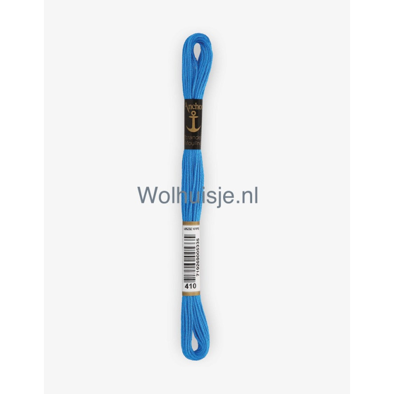 Anchor mouline 6 draads borduurgaren 410 donker turquoise 8m