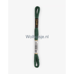 Anchor mouline 6 draads borduurgaren 878 donker blauw groen 8m