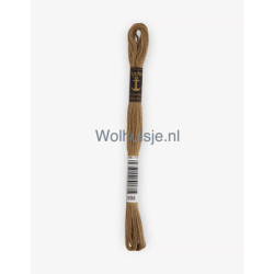 Anchor mouline 6 draads borduurgaren 898 khaki bruin 8m