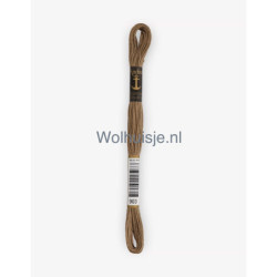 Anchor mouline 6 draads borduurgaren 903 midden mocca bruin 8m