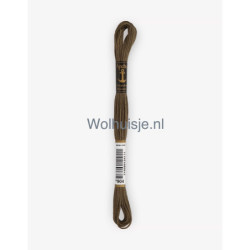 Anchor mouline 6 draads borduurgaren 904 donker mocca bruin 8m