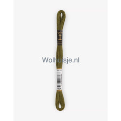 Anchor mouline 6 draads borduurgaren 924 donker olijf groen 8m