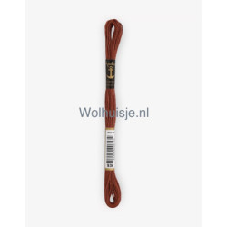 Anchor mouline 6 draads borduurgaren 936 chocolade bruin 8m