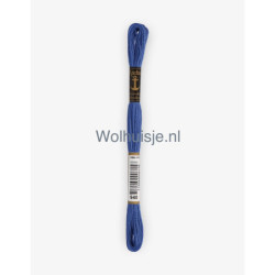 Anchor mouline 6 draads borduurgaren 940 korenbloem blauw 8m