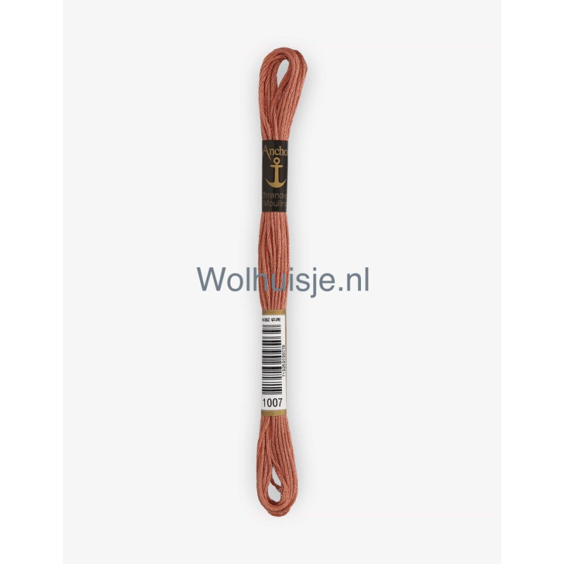 Anchor mouline 6 draads borduurgaren 1007 midden bruin 8m