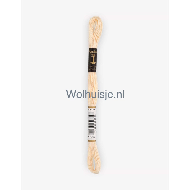 Anchor mouline 6 draads borduurgaren 1009 licht huid 8m