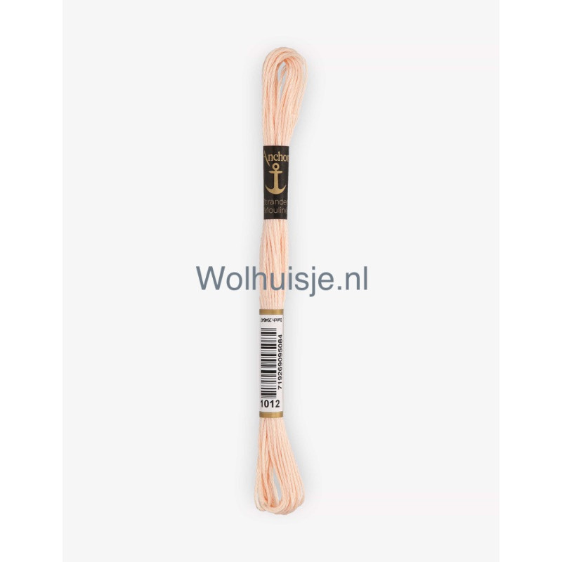 Anchor mouline 6 draads borduurgaren 1012 midden roze 8m