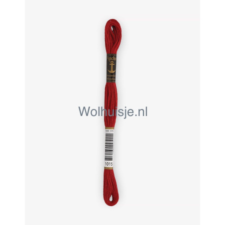 Anchor mouline 6 draads borduurgaren 1015 donker roodbruin 8m