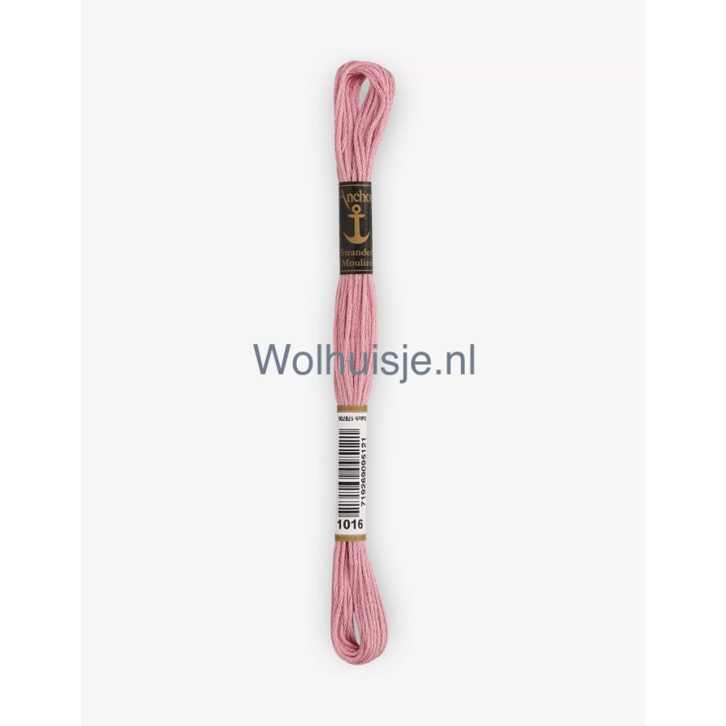 Anchor mouline 6 draads borduurgaren 1016 licht oud paars 8m
