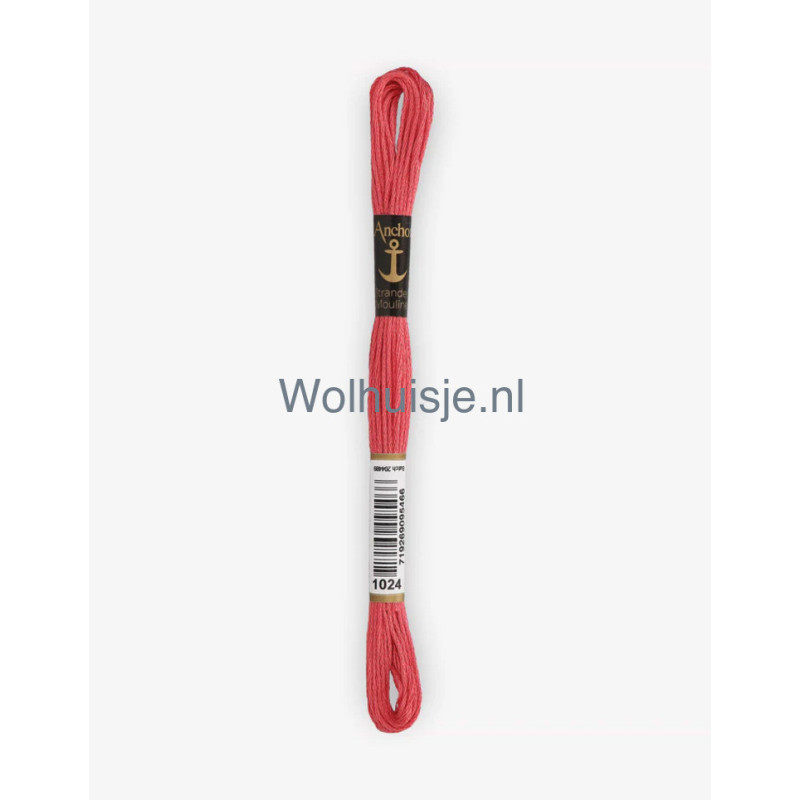 Anchor mouline 6 draads borduurgaren 1024 zalm 8m