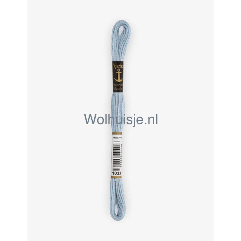 Anchor mouline 6 draads borduurgaren 1033 medium lichtblauw 8m