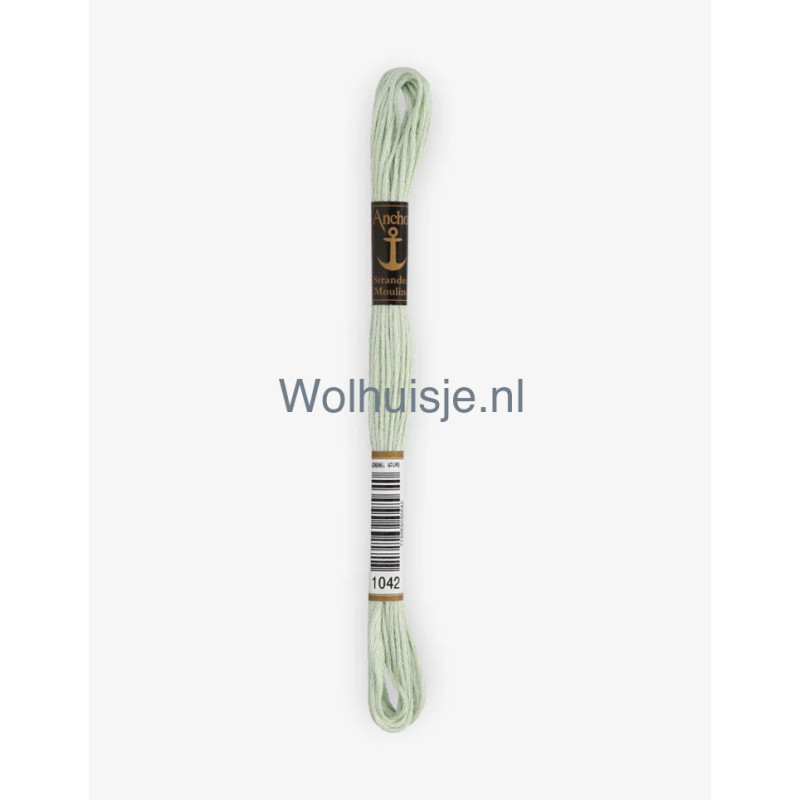 Anchor mouline 6 draads borduurgaren 1042 lichtgroen 8m