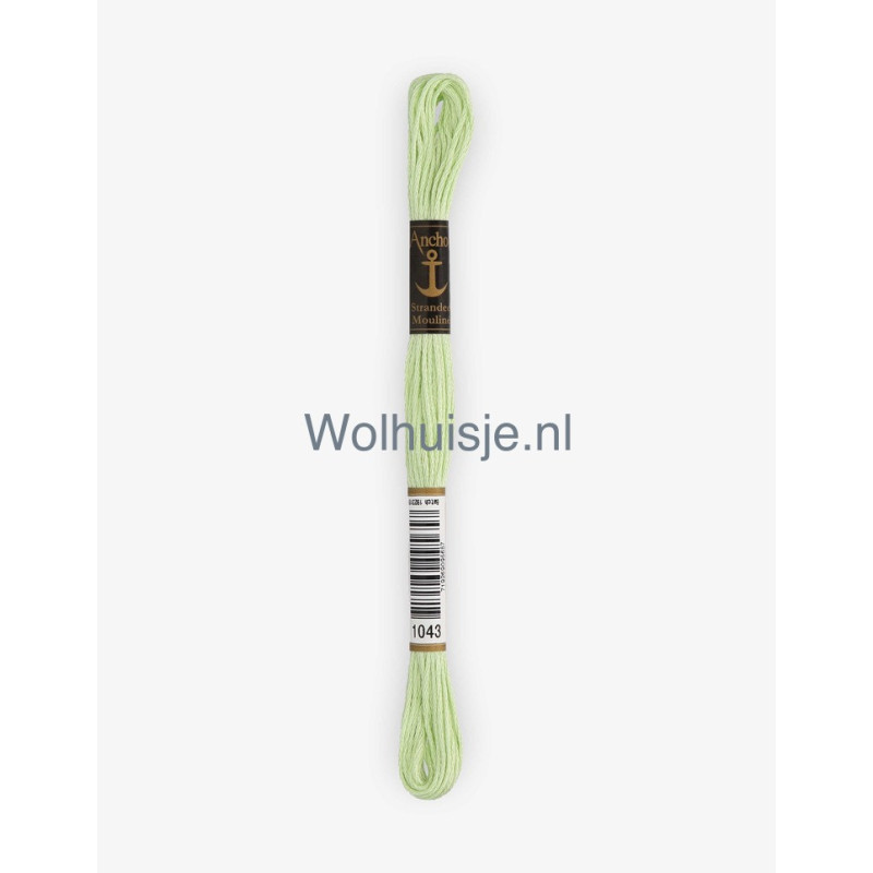 Anchor mouline 6 draads borduurgaren 1043 pistache groen 8m