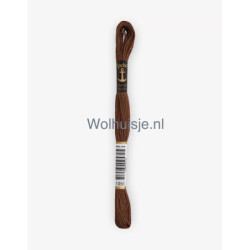 Anchor mouline 6 draads borduurgaren 1050 mocca bruin 8m