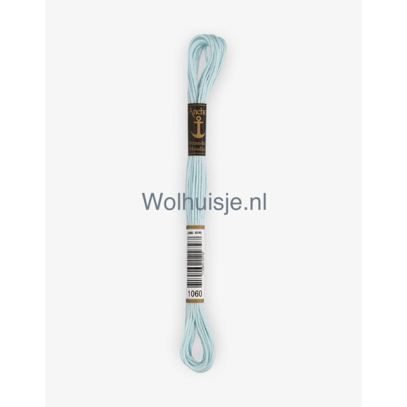 Anchor mouline 6 draads borduurgaren 1060 mint lichtblauw 8m