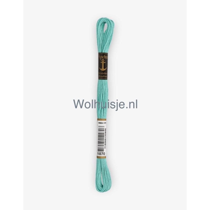 Anchor mouline 6 draads borduurgaren 1070 donker munt 8m