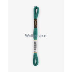 Anchor mouline 6 draads borduurgaren 1076 donker gifgroen 8m