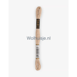 Anchor mouline 6 draads borduurgaren 1080 beige bruin 8m