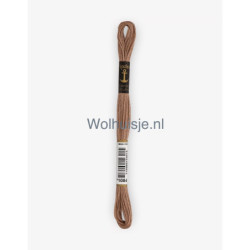 Anchor mouline 6 draads borduurgaren 1084 midden beige bruin 8m