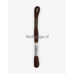 Anchor mouline 6 draads borduurgaren 1088 donkerbruin 8m