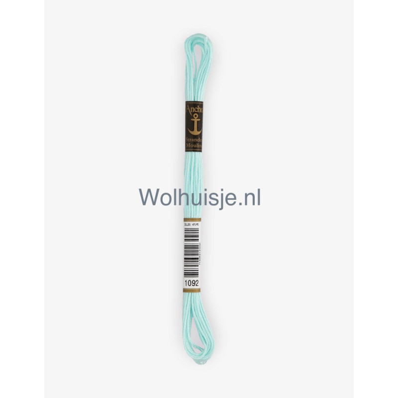 Anchor mouline 6 draads borduurgaren 1092 zacht munt 8m