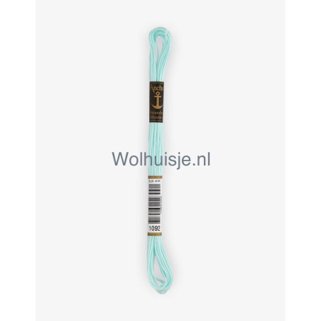 Anchor mouline 6 draads borduurgaren 1092 zacht munt 8m