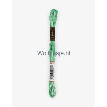 Anchor mouline 6 draads borduurgaren 1213 ombre groen 8m