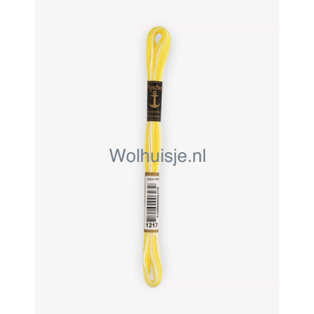 Anchor mouline 6 draads borduurgaren 1217 ombre geel 8m