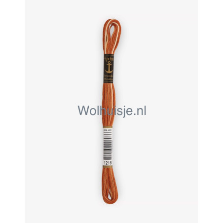 Anchor mouline 6 draads borduurgaren 1218 ombre bruin 8m