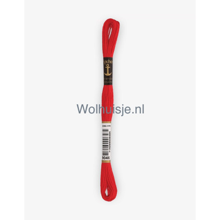 Anchor mouline 6 draads borduurgaren 9046 Rood 8m