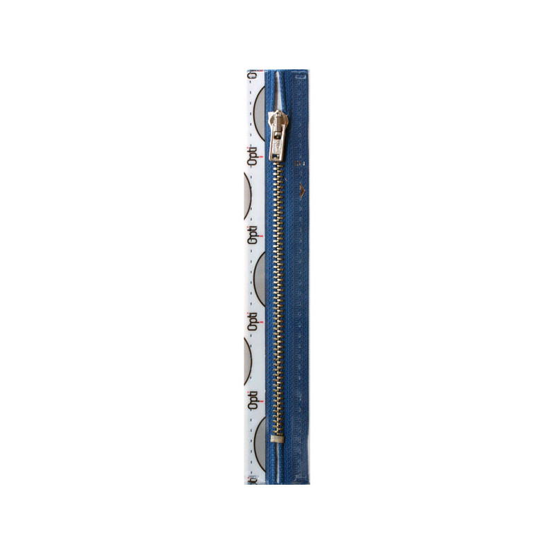 Opti M40 kleur 235 blauw nikkelkleurige metaalrits 4mm niet deelbaar 8-22cm
