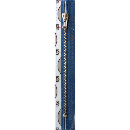 Opti M40 kleur 235 blauw nikkelkleurige metaalrits 4mm niet deelbaar 8-22cm