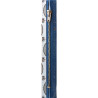 Opti M40 kleur 235 blauw nikkelkleurige metaalrits 4mm niet deelbaar 8-22cm